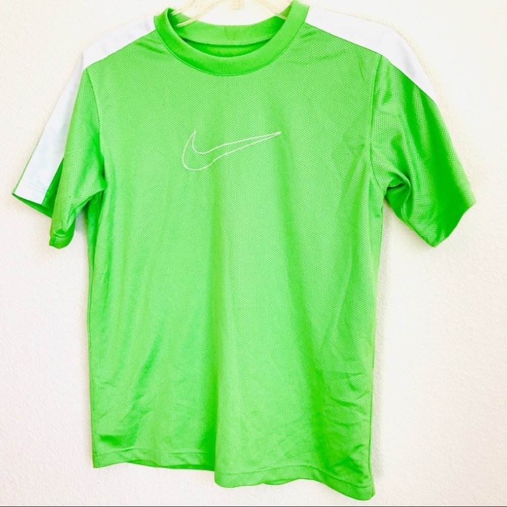 NIKE workout lime green reflector sport shirt